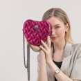 thumbnail image 5 of KURT GEIGER LONDON Bolso de hombro de moda para mujer, bolso con forma de corazón, bolsos rosas, bolsos cruzados de cuero PU, bolso de mano para fiesta Y2K, 5 of 5