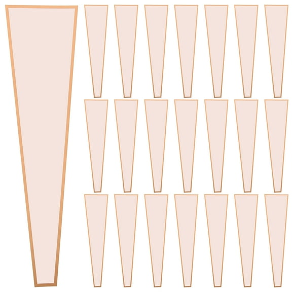 WEAVILUX Single Rose Wrapping Bag Flower Packing Sleeve OPP Waterproof Florist Use 50 Pcs