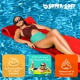 thumbnail image 6 of TRC Recreation Splash 1.25" Thick Foam Pool Float Lounge Mat, Red, 6 of 12