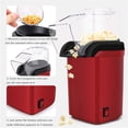 thumbnail image 4 of Electric Hot Air Popcorn Maker Compact Home Popcorn Machine Quick One Button Operation for Party Snacks and Movie Nights Us Plug(Red-EU), 4 of 6