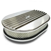 Vintage 12 Oval Half Finned Air Cleaner with Element