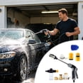 thumbnail image 4 of WWV High Pressure Hose Nozzle Sprayer Multi Function Water Jet with 3 Spray Modes Fits 1/2 and 3/4 Hoses for Car Wash Garden Patio Window Cleaning Kit, 4 of 7