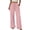 Pink, variant on Bosfbaoi Pants For Women Drawstring Straight-leg Pants Elastic Waist Casual Lounge Trousers with Pockets