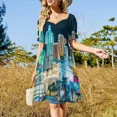 thumbnail image 3 of LAS VEGAS city nightlife Sleeveless Dress women's clothing summer 2024 novelties Long dresses Women long dress, 3 of 7