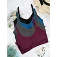 thumbnail image 6 of 4 Pieces Bralette Neck Cami Bra Wireless Tank Top Sports Bra for Women, 6 of 6