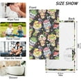 thumbnail image 6 of Dreamtimes Monster S Icecream Bathroom Towels 2 Pieces 16×28 inches, Cotton Bath Towel Water Absorbent Lightweight Quickdry Towels for Bathroom Ktichen Travel Gym, 6 of 7