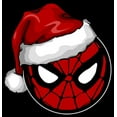 thumbnail image 2 of Men's Marvel Christmas Spider-Man Santa Hat Pull Over Hoodie Black 2X Large, 2 of 4