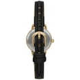 Time and Tru Women's Gold Tone Watch with Faux Leather Strap