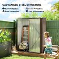 thumbnail image 4 of Outsunny Remise de Rangement Extérieure 5'x3' avec Porte Simple, Brun, 4 of 10