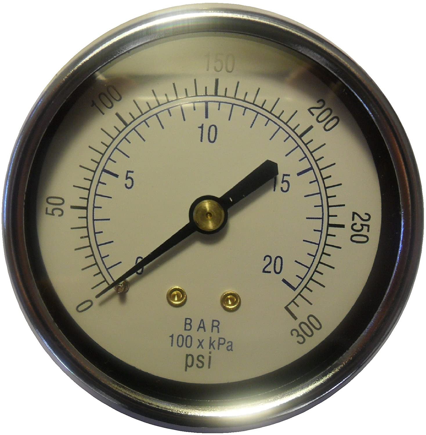 NEW Pressure Gauge WOG air compressor hydraulic 2" face  0-200 lower mnt 1/4"npt 