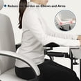 thumbnail image 2 of Comfortable Foldable Desk Extender Tray, Ergonomic Forearm Support for Arm Rest, Black, 2 Set, 2 of 5