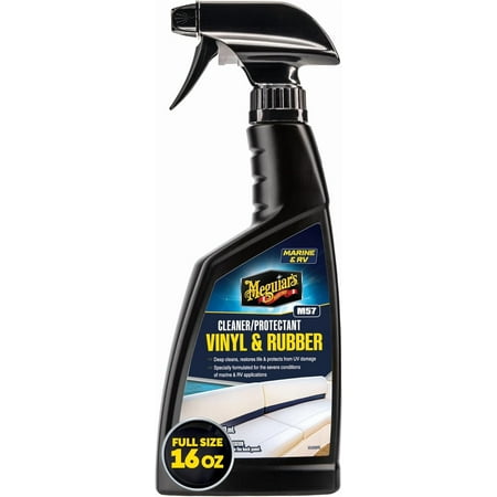 M5716 Marine/RV Vinyl & Rubber Cleaner Protectant, Boat Revitalize Plastic and with an Easy-to-Use Non-Greasy Formula, 16 Oz Spray Bottle