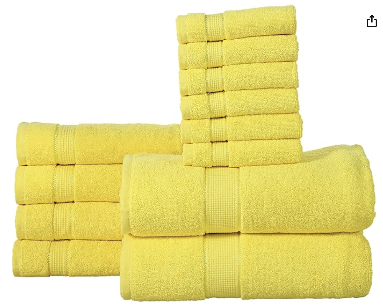 Excel Hometex 100% Luxurious Cotton 600 GSM 6PC Bath Towel Set