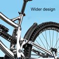 thumbnail image 3 of Neinkie 1 Set Cycling Mudguard Heat-Resistant Lengthened Widen Textured Front Rear Available Anti-corrosion Bike Mud Guard for Outdoor, 3 of 9