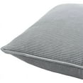 thumbnail image 2 of Surya Corduroy CDR-001 20 x 20" Square Cotton Pillow Kit in Light Gray, 2 of 5