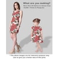 thumbnail image 5 of Soimoi Chinese Floral Printed,Cuddle Minky Fabric, Sewing Fabric by The Yard 56 Inch Wide,Decorative Plush Soft Fabric, Baby Garments, Toys and Blankets, Red, 5 of 5