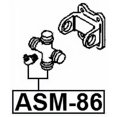 thumbnail image 2 of Febest CROSS SHAFT JOINT, DRIVE SHAFT 28.5X78 # ASM-86 OEM MT047756, 2 of 2