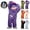 Dark Purple, variant on Mfakffe Kids Funny Big Mouth Monster Onesie Pajamas Hooded Full Body Matching Loungewear Warm Sleep Costume for Boys Girls Cold Weather Home Wear Shoes & Combs Not Included