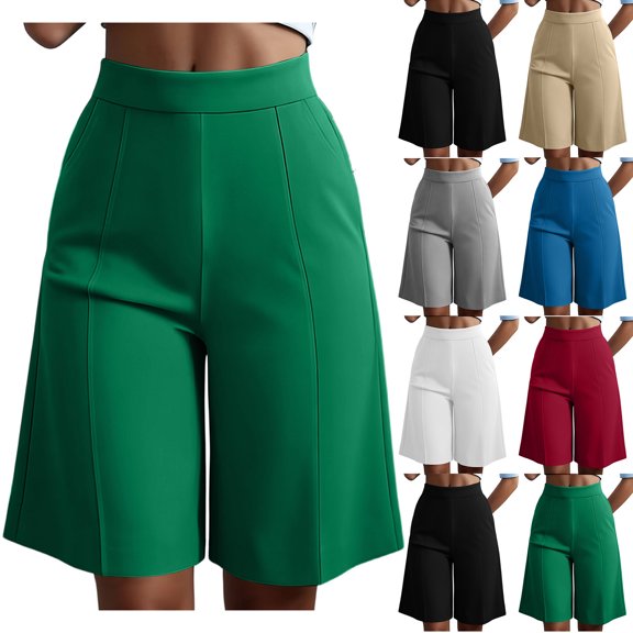 Admvng Women's Shorts Wide Leg Summer Casual Comfy Vacation Shorts