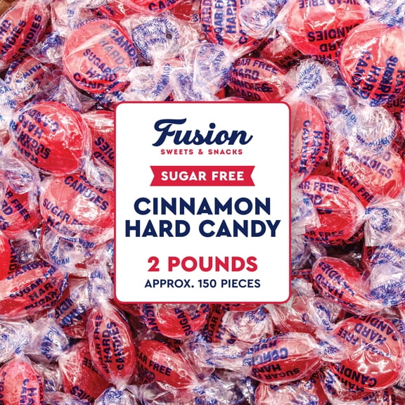 Sugar Free Cinnamon Hard Candy Arcor- 2lb Bulk Bag (Approx. 150 pieces), Individually Wrapped | Premium Sugar Free Cinnamon Candy | Delicious Cinnamon Candy Sugar Free Treats