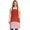 Red, variant on Half Sun Kitchen Aprons for Women with 2 Pockets, 35"x47" Boho Minimalist Radiant Lines Red Background CrossBack Adjustable Straps Cooking Aprons, Bib Apron for Baking Gardening