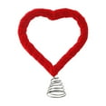 thumbnail image 2 of 10.2" Valentine's Day Tree Topper, Large Red Velect Heart Treetop Ornament, Holiday Tree Decoration Love Ornament with Spiral Base, Heart Treetop Ornament for Wedding Party Home Decor Gift, 2 of 4