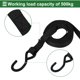 thumbnail image 4 of Correas de sujeción de trinquete Unique Bargains 1 juego 1 pulgada x 20 pies 1,100lb correas de sujeción para portaequipajes, motocicletas, camiones, remolques, negro, 4 of 7