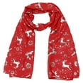 thumbnail image 4 of Christmas Scarf for Women Reindeer Prints Soft Warm Thick Winter Scarf Scarves Shawl Wraps Holiday Long Blanket Large Scarves Cute Gifts for Mom Wife Daughter Red, 4 of 5