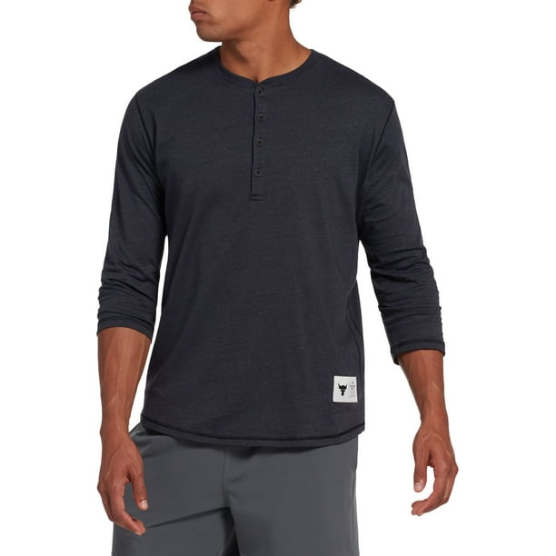 under armour under armour men s project rock henley sleeve shirt walmart com walmart com