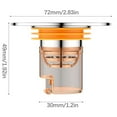 thumbnail image 3 of YANHAIGONG Bathroom Sink & Bathtub Drain Strainers,Odor Filter Showerheads for Bathroom,Floor Drain Core Shower Floor Strainer Cover,Pvc Plug Anti-Odor Bathroom Sewer Water Drain Filter, 3 of 9