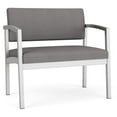 thumbnail image 1 of Chaise d'Attente pour Réception Bariatrique en Acier Lenox / Acier Argenté / Gris Pâle, 1 of 5