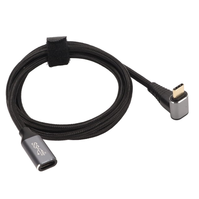 Cable tipo C Maleto hembra de ángulo recto, USB C 3.1 macho USBC Maleto USB hembra Cable de carga USB Rendimiento probado