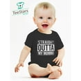 thumbnail image 4 of Tstars Boys Unisex Pregnancy Announcement Baby Shower Straight Outta my Momma Baby Girl Boy Infant Funny Humor Gifts Cute Newborn Party Baby Bodysuit, 4 of 6