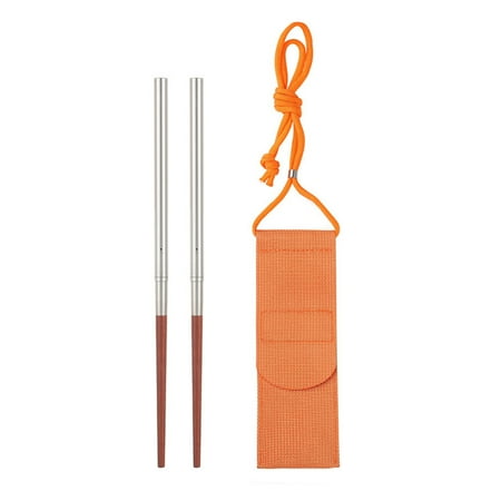 

Wooden Folding Chopsticks Outdoor Camping Picnic Portable Tableware (B)