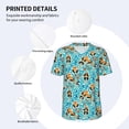 thumbnail image 3 of Hirioo Lovely Sea Otters for Men's Baseball T-shirt Shirts Short Sleeve Casual Summer Button Stretch T Shirts,Size S-4XL-Large, 3 of 7