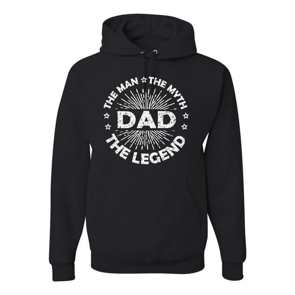 Wild Bobby,Dad Man Myth Legend Funny Dad Uncle Papa Granpa Dad Gift, Father's Day, Unisex Graphic Hoodie Sweatshirt, Black, Small