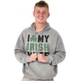 thumbnail image 5 of St Patricks Day I Love My Irish Wife Hoodie Hooded Sweatshirt Men Brisco Brands S, 5 of 6