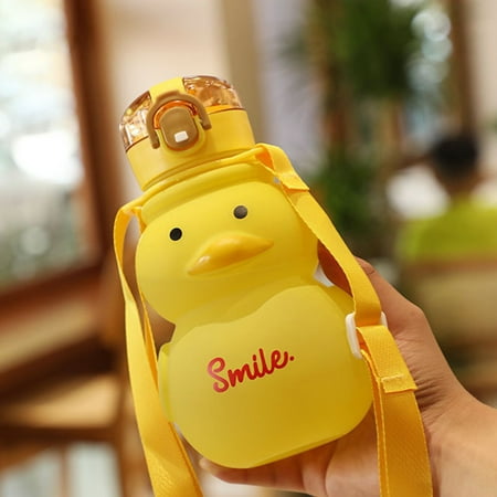 

VIST FOX Duck Water Cup Water-drinking Transparent Lid Cute Leakproof Duck Water Cup