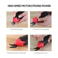 thumbnail image 4 of Yeacher Multi-function Electric Cordless Scissors Hand-held Fabric Cutting Machine Carpet Shear Portable USB Rechargeable Electric Cutter Cordless Shears for Cutting Cloth Cotton Leather Cardboard, 4 of 8