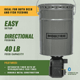 thumbnail image 3 of Moultrie 40lb Directinal Hanging Feeder - Pro Hunter III Bucket Feeder - Bluetooth Progammable - Moultrie App Compatible Directional Broadcast Fish Feeder, 3 of 5