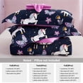 thumbnail image 6 of Kids Comforter Bed Set Full Size for s Girls, 8 Pieces Bed in a Bag with Shams, Purple Pink Unicorn Full Soft Microfiber Kids Comforter Bedding Set, 6 of 6