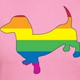 thumbnail image 3 of CafePress - Gay Pride Doxie W Outline T Shirt - Women's Traditional Fit Dark T-Shirt, 3 of 4