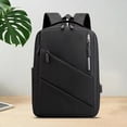 thumbnail image 4 of Vbsqjc Black Waterproof Business Backpack with USB Charging Port Laptop Backpack 1Pc, 4 of 5
