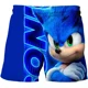 thumbnail image 2 of Pantalones de playa Sonic The Hedgehog para niñas y niños, estilo Harajuku, ropa para parejas, pantalones cortos con estampado de dibujos animados en 3D, 2 of 5