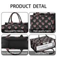 thumbnail image 4 of Large Capacity Tote Bag,Pioneer Flower Floral Print Pattern Handbag Fashion Luxury Tote Bag,15.7"x13"x 5.1" Inches,Laptop Compatible, 4 of 6