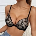 thumbnail image 7 of WAYUTE Bras for Women Delicate Floral Lace Underwire Push up Front Closure Bra for Petite Support Comfortable Everyday Wear, 7 of 7