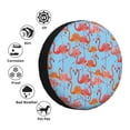 thumbnail image 4 of Fotbe Flamingo Funda de Llanta de Repuesto con Estampado, Engrosada, Ajuste Universal para Jeep, Remolque, RV, SUV, Camión-16 inch, 4 of 6
