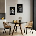 thumbnail image 5 of ZHONGYUTONG Lion and Lioness Canvas Wall Art 2 Pieces Lion King with Gold Crown Poster Prints Wild Animal Pictures Black and White Artwork Office Decor (11.00" x 14.00" x 2PCS), 5 of 6