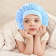 thumbnail image 3 of 2 PCS Niños elásticos con ala anchura sombrero de dormir simple sombrero de ducha elegante, 3 of 4