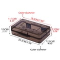 thumbnail image 3 of Pencil Box Large Capacity Plastic Pencil Case Boxes Hard Pencil Case Crayon Box with Snap-tight Lid Plastic Pencil Boxes Supply Boxes, 3 of 3